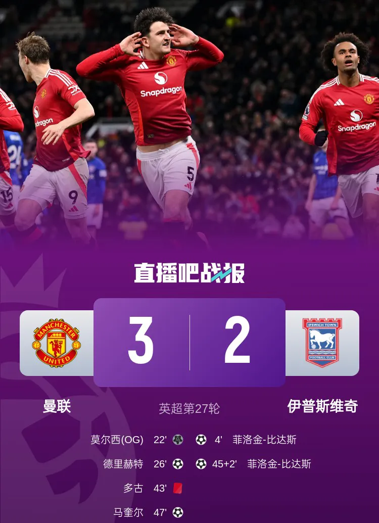 曼联取得胜利，继续保持升势